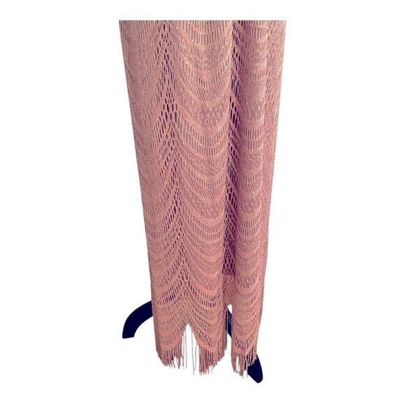 SL Fashions NY Gold Fringe Maxi Dress 14W NWT | Fall Wedding Guest | Cocktail Ev - Picture 10 of 15